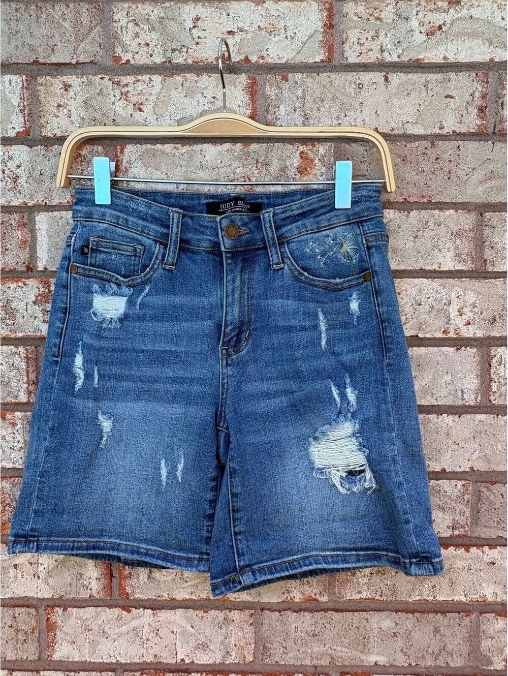 Judy Blue Distressed Denim Shorts Size S